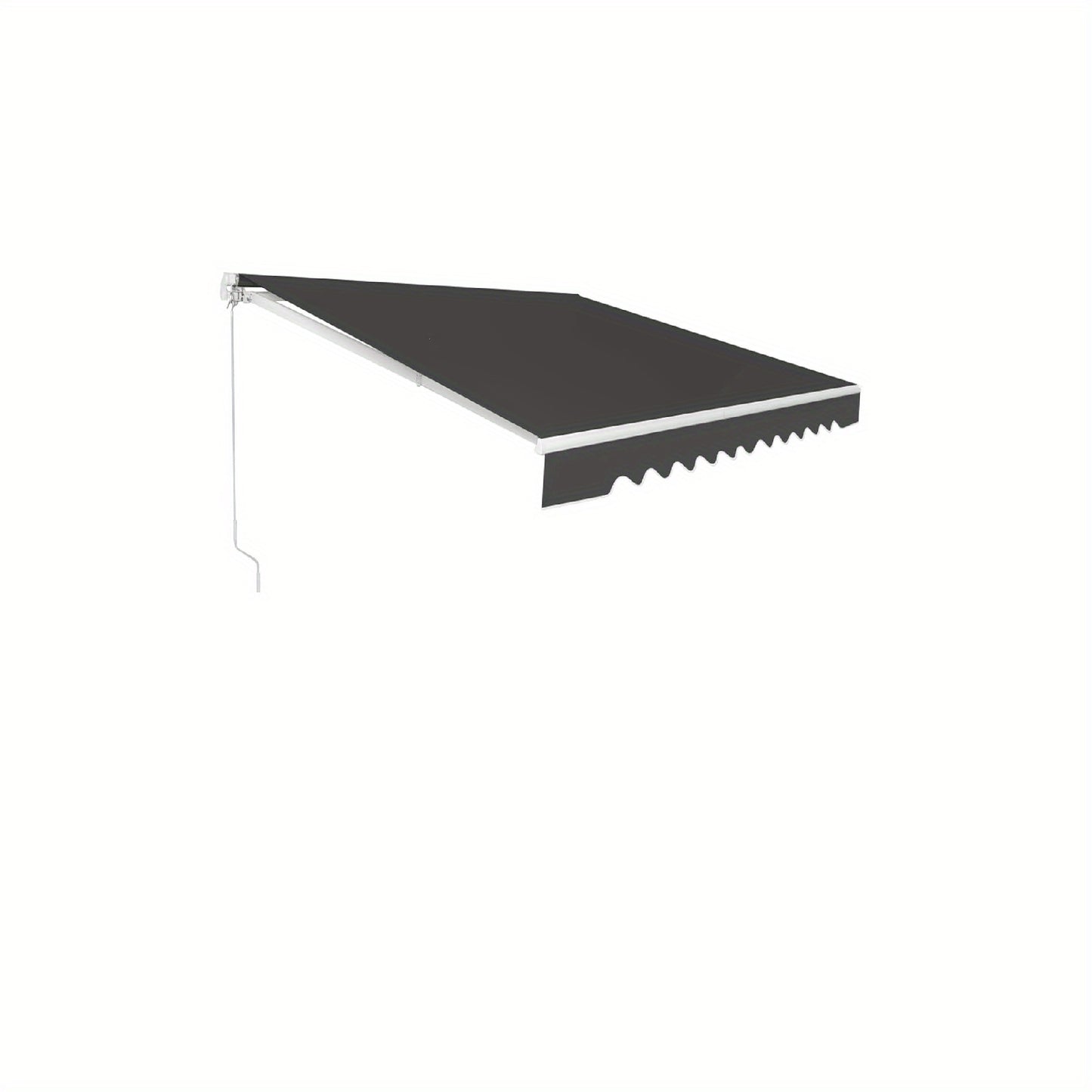 Verstelbare Zonwering – Knikarmscherm – Terrasdoek – Balkonzonwering – Uitschuifbare Luifel – Aluminium Frame – 3,6x3 Meter – Verstelbare Hoek 40°-100°