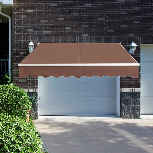 Uitschuifbare Zonwering – Zonnescherm – Terrasluifel – Balkonluifel – Markies – Aluminium Frame – Verstelbare 40-100° Hoek – Waterdicht 250x200 cm – Handbediening
