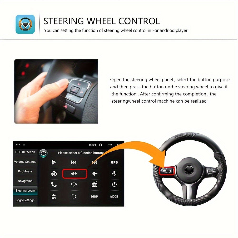 1+32G voor Android Double Din GPS Auto MP5 Speler Autoradio Touchscreen met GPS FM AM Radio Ontvanger voor VW, Voertuig Entertainment Systeem, Rijhulp De