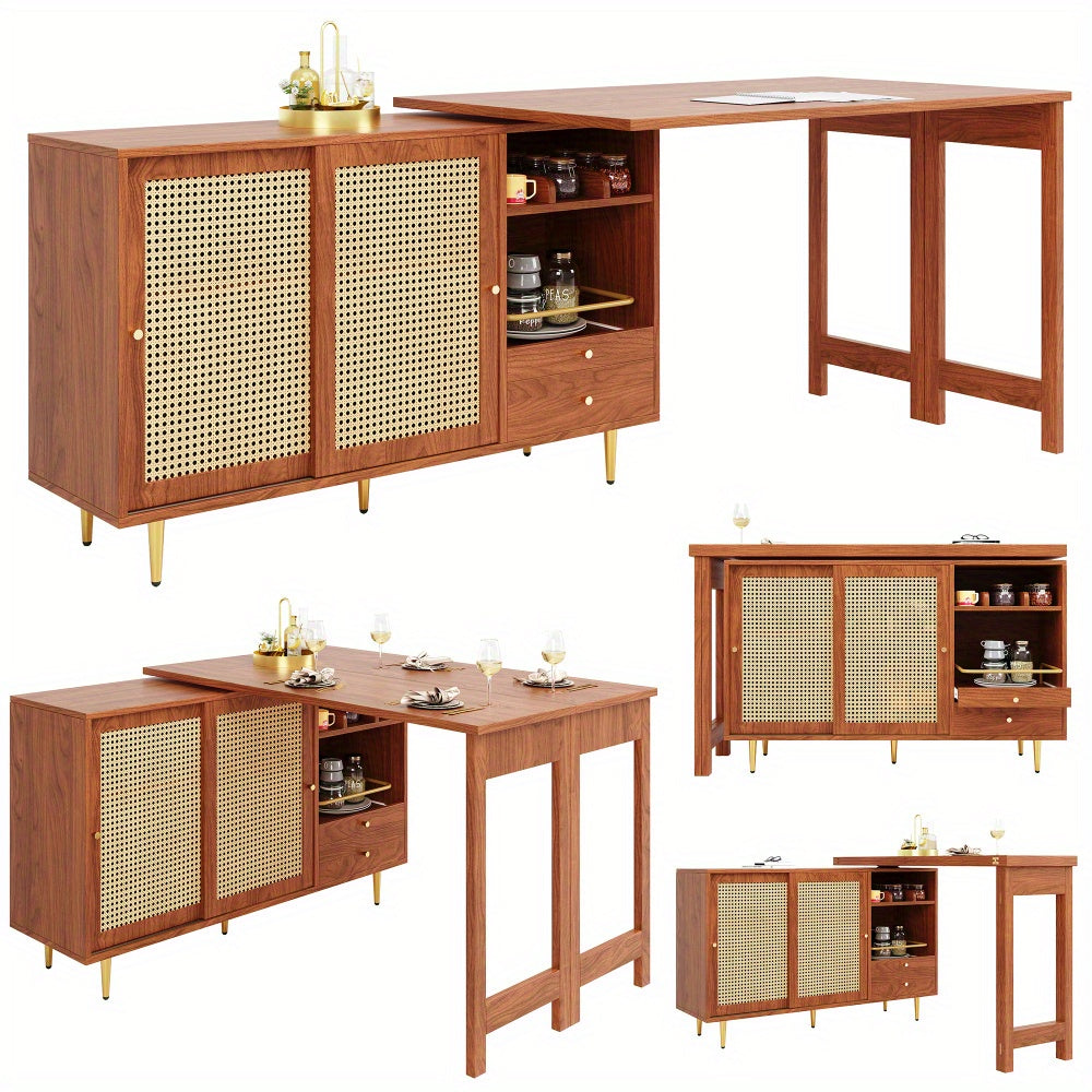 Draaibare barkruk – Barkruk 360° – Barstoel – Keukenstoel – Barkruk verstelbaar – Uitschuifbaar – Metalen frame – Ruimtebesparend design