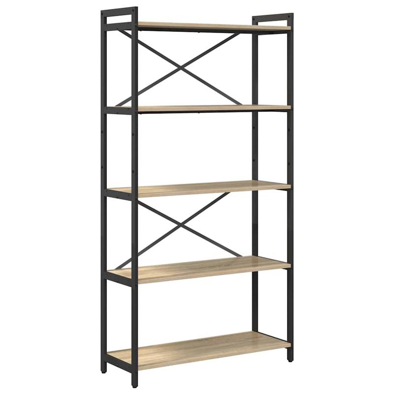 Boekenkast Sonoma eiken 80 x 30 x 153cm Bewerkt hout
