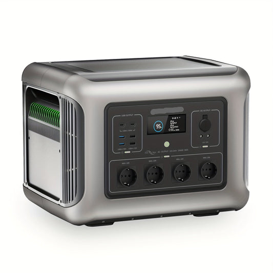 Draagbare Powerstation – Powerbank - Stroomgenerator - Zakelijke Accu – Camping Generator – Noodstroomstation – 2016Wh LiFePO4 Accu – 2500W Zuivere Sinus – 13 Aansluitingen