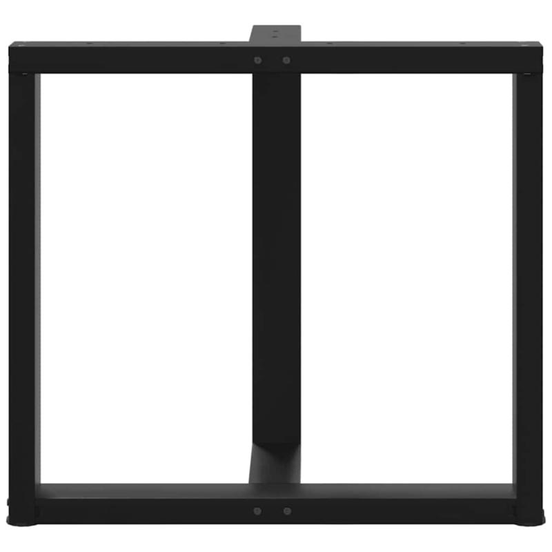 Tafelpoten – Meubelpoten – Tafelpoot Set – Metalen Poten – Zwarte T-vorm – Staal – 70x35x72-73 cm – Robuust & Eenvoudig te Monteren