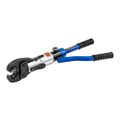 Hydraulic Crimping Pliers with 16-20-26-32 mm Dies | Blue, 360° Rotating Head, Alloy Steel, NaMaSyo Brand