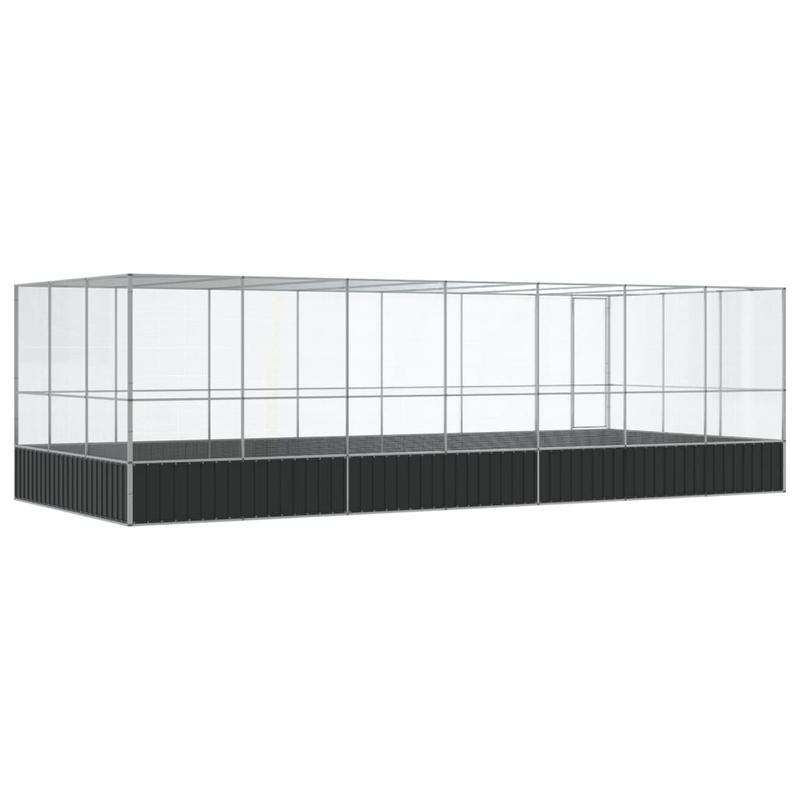 Volière – Vogelkooi – Vogelverblijf – Vogelhuis – Parkietenkooi – Gegalvaniseerd Staal – Modulair & Uitbreidbaar – Ruim & Duurzaam