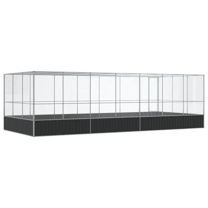 Volière – Vogelkooi – Vogelverblijf – Vogelhuis – Parkietenkooi – Gegalvaniseerd Staal – Modulair & Uitbreidbaar – Ruim & Duurzaam