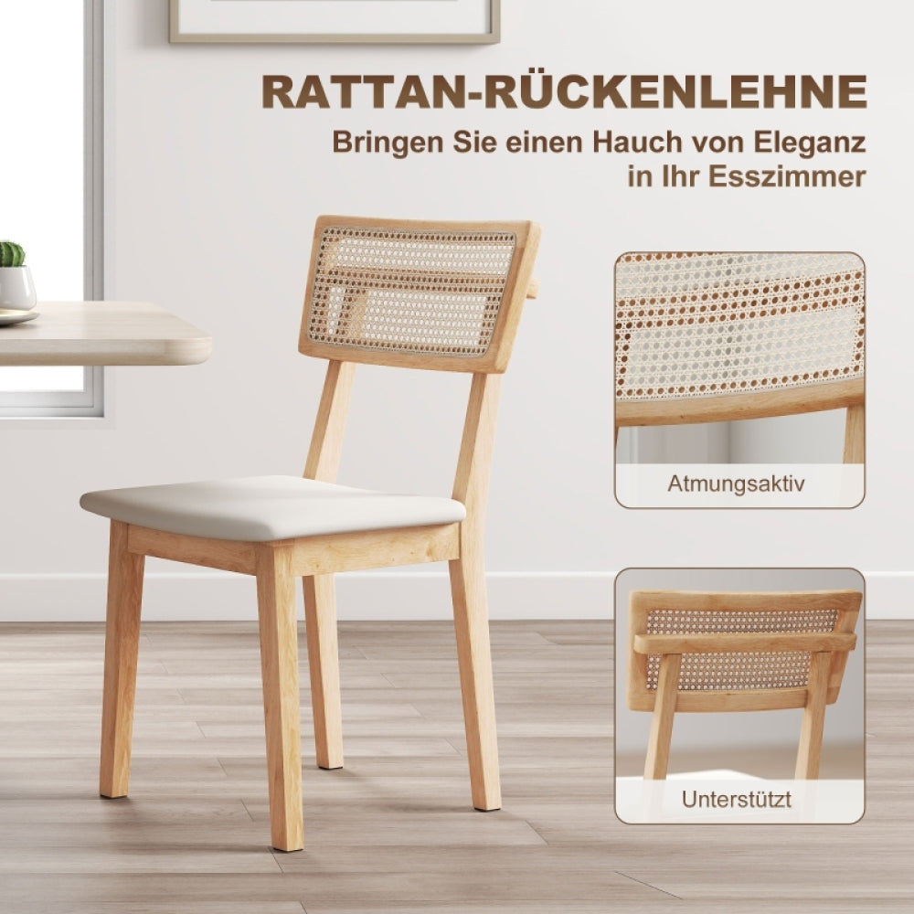 Eetstoel – Eetkamerstoel – Kuipstoel – Stoel – Meubel – Scandinavisch Design – Stevig Niet-Houten Frame – Snelle Montage