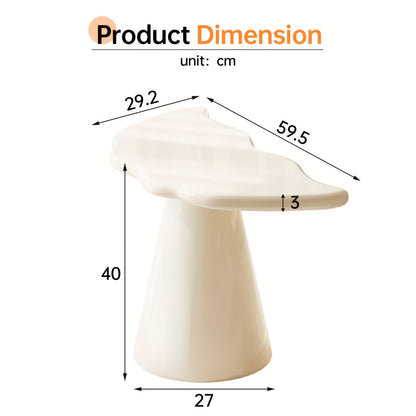 Bijzettafel – Bijzettafeltje – Nachtkastje – Banktafel – Salontafel – Visstaart Design – Compact Onder 68,5 cm – Massief Hout Met Twedelig Plateau