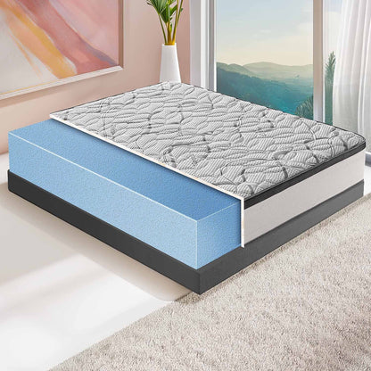 ROYAL DELUXE Mattress with MEMORY Effect - High-Density HR Foam - 100% Orthopedic Made in Italy - Cover with CARBONIO Relaxing Effect