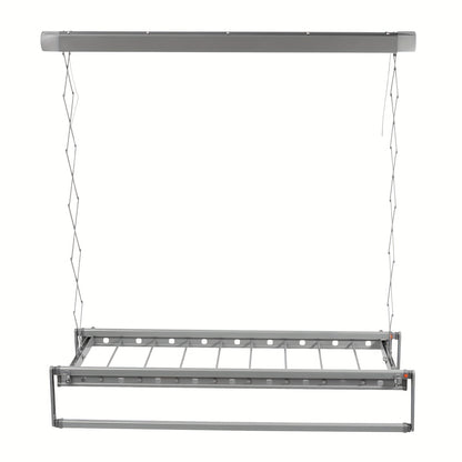 Droogrek Uitschuifbaar – Wasrek – Kledingrek – Balkonrek – Droogstandaard – 8 Stangen – Max 35 kg Draagvermogen – Stalen Constructie