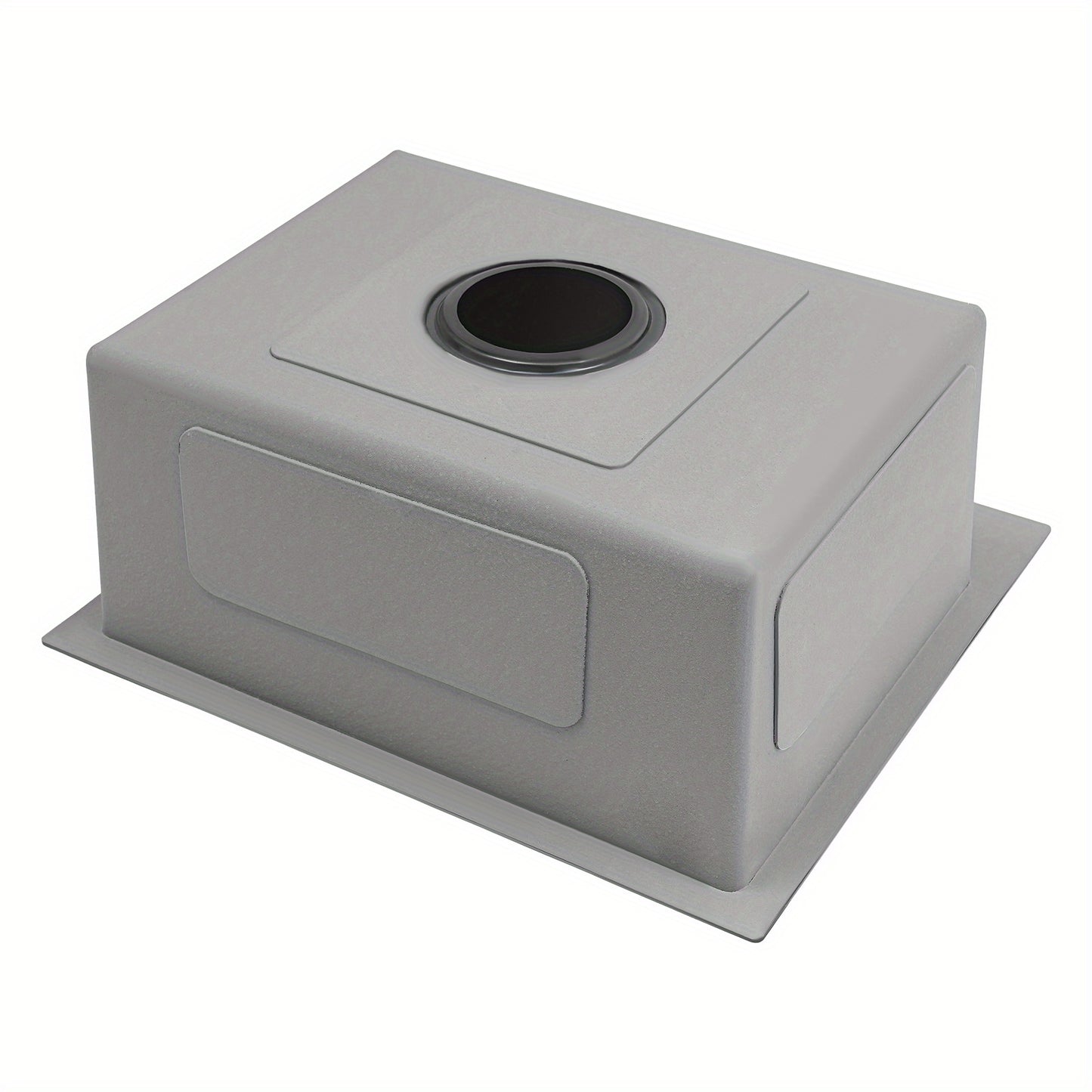Keukenspoelbak – Spoelbak RVS – Inbouwspoelbak – Onderbouwspoelbak – Zwarte spoelbak – Ruime afmetingen 40x45cm – Inclusief zeeppomp en afdruiprek