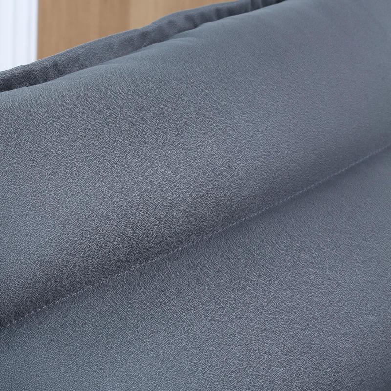 Relaxfauteuil – Relaxstoel – Ligstoel – Loungefauteuil – TV-stoel – Handmatig Verstelbaar – Ademend Stof – Brede Gebogen Rugleuning – Donkergrijs – 62x70x95 cm – Hoogwaardige Schuimvulling – Stevig Frame Met Metaal En Kunststof