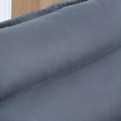 Relaxfauteuil – Relaxstoel – Ligstoel – Loungefauteuil – TV-stoel – Handmatig Verstelbaar – Ademend Stof – Brede Gebogen Rugleuning – Donkergrijs – 62x70x95 cm – Hoogwaardige Schuimvulling – Stevig Frame Met Metaal En Kunststof