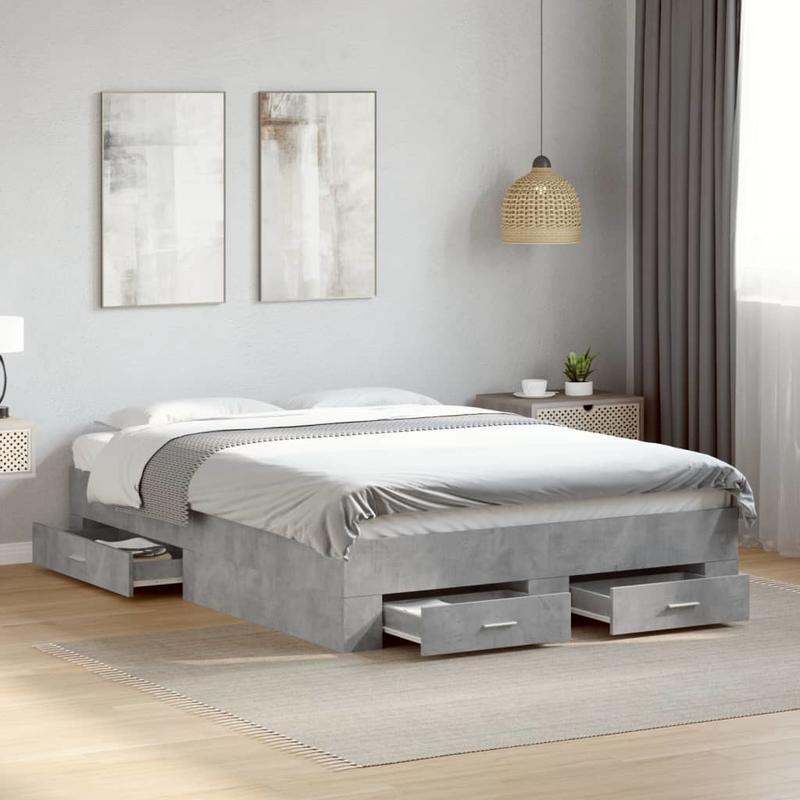 Bedframe – Slaapbed – Platformbed – Eenpersoonsbed – Ledikant – Hardhouten Bedframe – 120x190 cm – Duurzaam Multilayer Ontwerp Voor Rugondersteuning – Direct Gebruiksklaar Zonder Montage