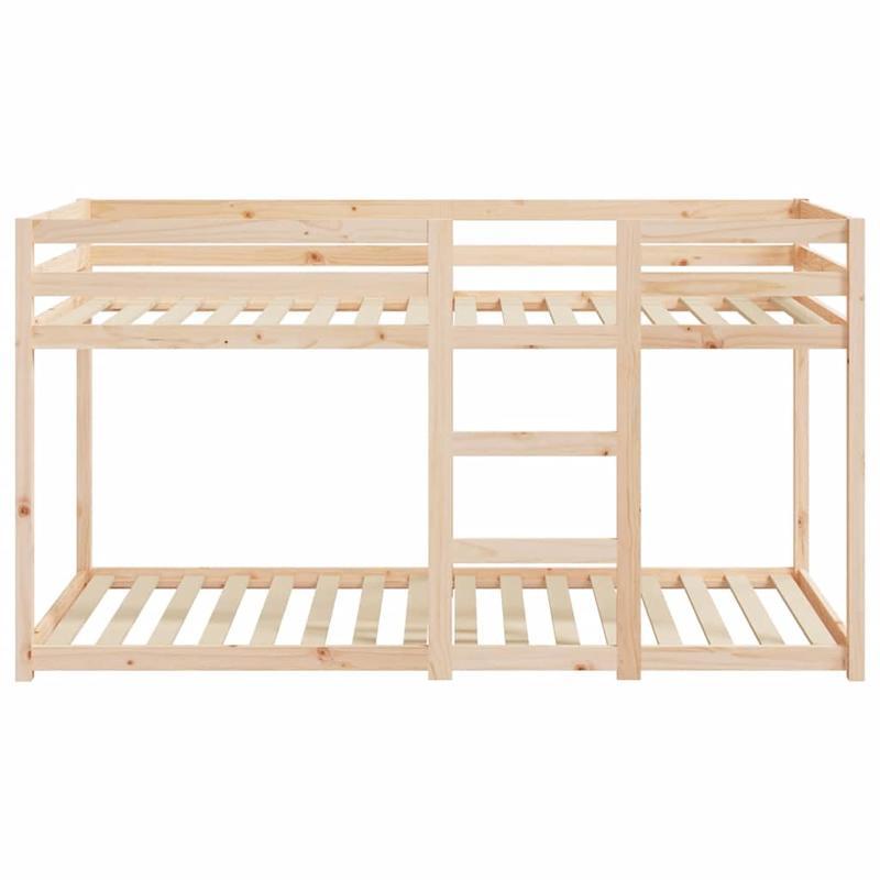 Houten Stapelbed – Hoogslaper – Kinderbed – Etagenbed – Bunkbed – Verstelbare Hoogte 5-Standen – 80x200 cm – Vouwbaar – Zonder Metaal – Lichtgewicht en Ruimtebesparend