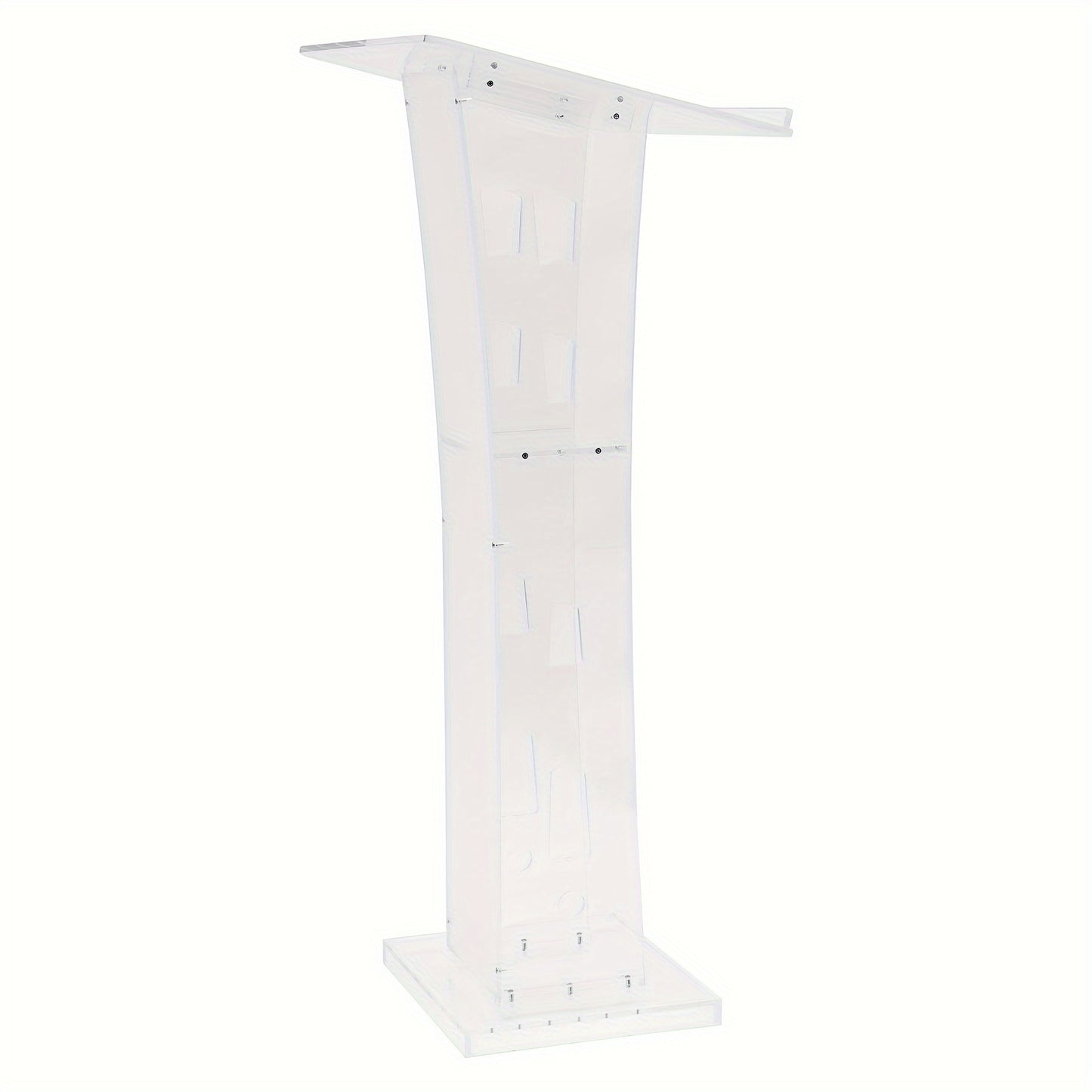 Spreekgestoelte – Lessenaar – Presentatiemeubel – Podium – Katheder – Transparant Acryl – Breukbestendig & Stevige Basis