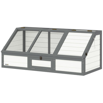 Outdoor/Indoor Small Animal Habitat Cage with Removable Base - Easy-Access Door & Spacious Design, Durable Turtle House & Nesting Box for Rabbits, Guinea Pigs, Hamsters, Lizards - Ventilated Mesh Top & Solid Floor, Low-Mainte