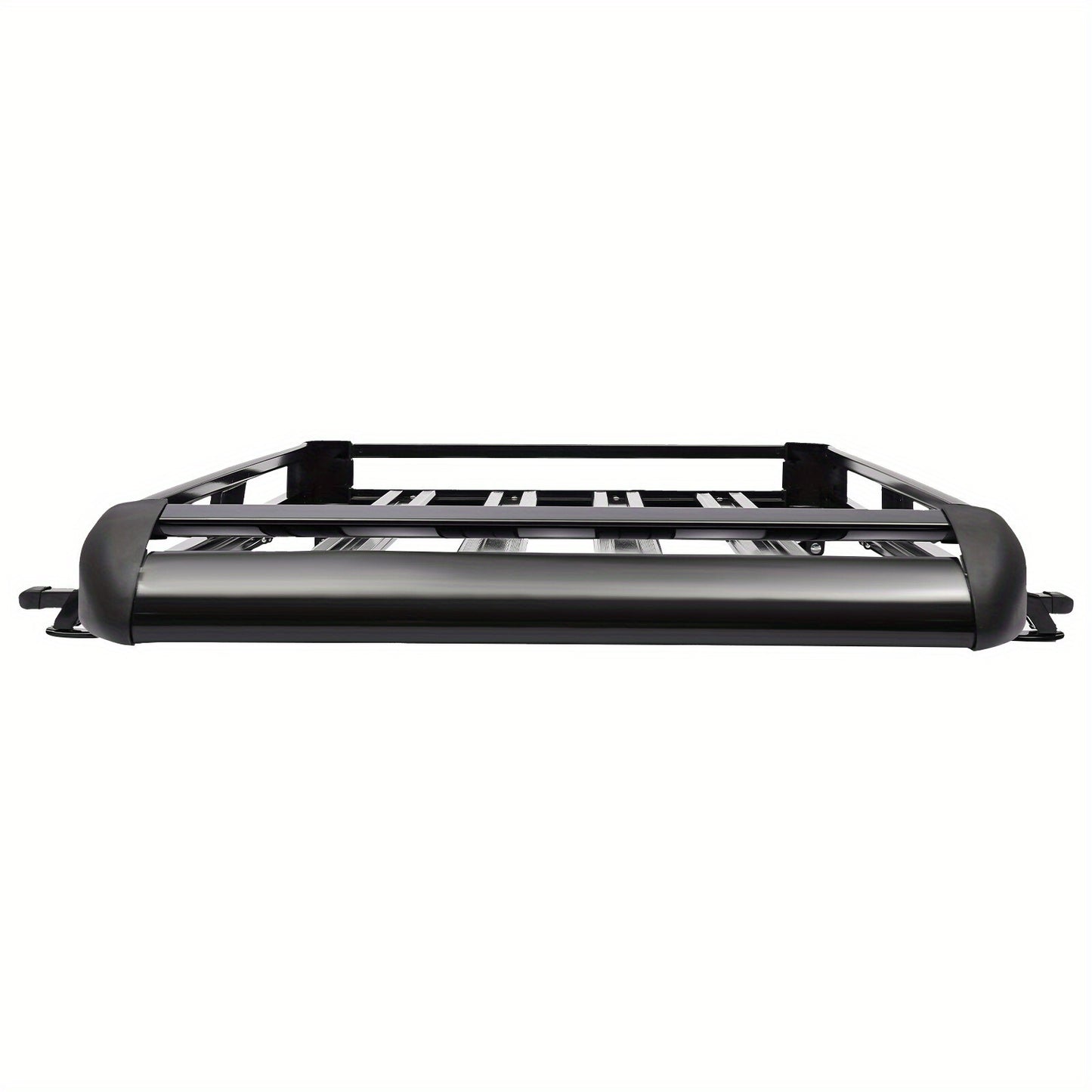 Aluminum Black Roof Rack Cargo Basket - Heavy-Duty 68.04 KG Capacity, Aerodynamic Design with Heavy-Duty Cross Bars & Easy No-Drill Installation, High Quality & Corrosion-Resistant, Large Roof Luggage Carrier for Cars, SUVs,