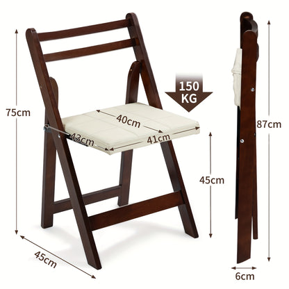 Space-Saving Folding Chair - Heavy-Duty Metal Construction, Adjustable Height, Compact Design for Home, Office, Travel - Easy Assembly with Tools Included - Durable