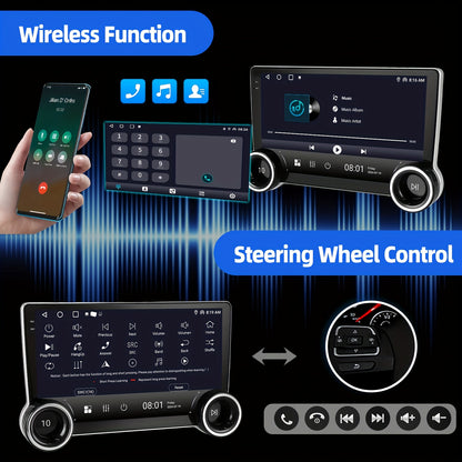 Android 14 Car Stereo – Auto Multimedia Systeem – Navigatie Unit – Touchscreen Radio – Draadloze CarPlay – 10,1 Inch IPS Scherm – 4GB RAM & 64GB Opslag – AHD Achteruitrijcamera & Externe Microfoon