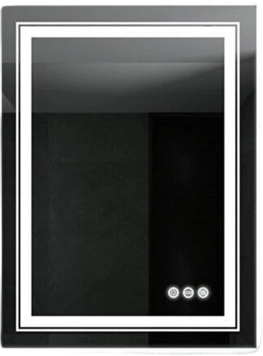 Badkamer spiegel - Badkamerspiegel met verlichting - Inclusief anticondensfunctie - Inclusief touchscreen - Dimbaar - 50x70cm