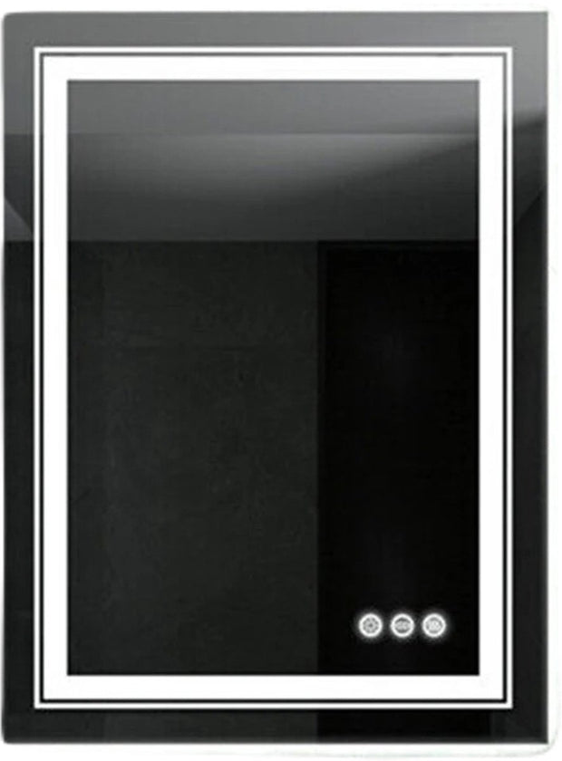 Badkamer spiegel - Badkamerspiegel met verlichting - Inclusief anticondensfunctie - Inclusief touchscreen - Dimbaar - 50x70cm