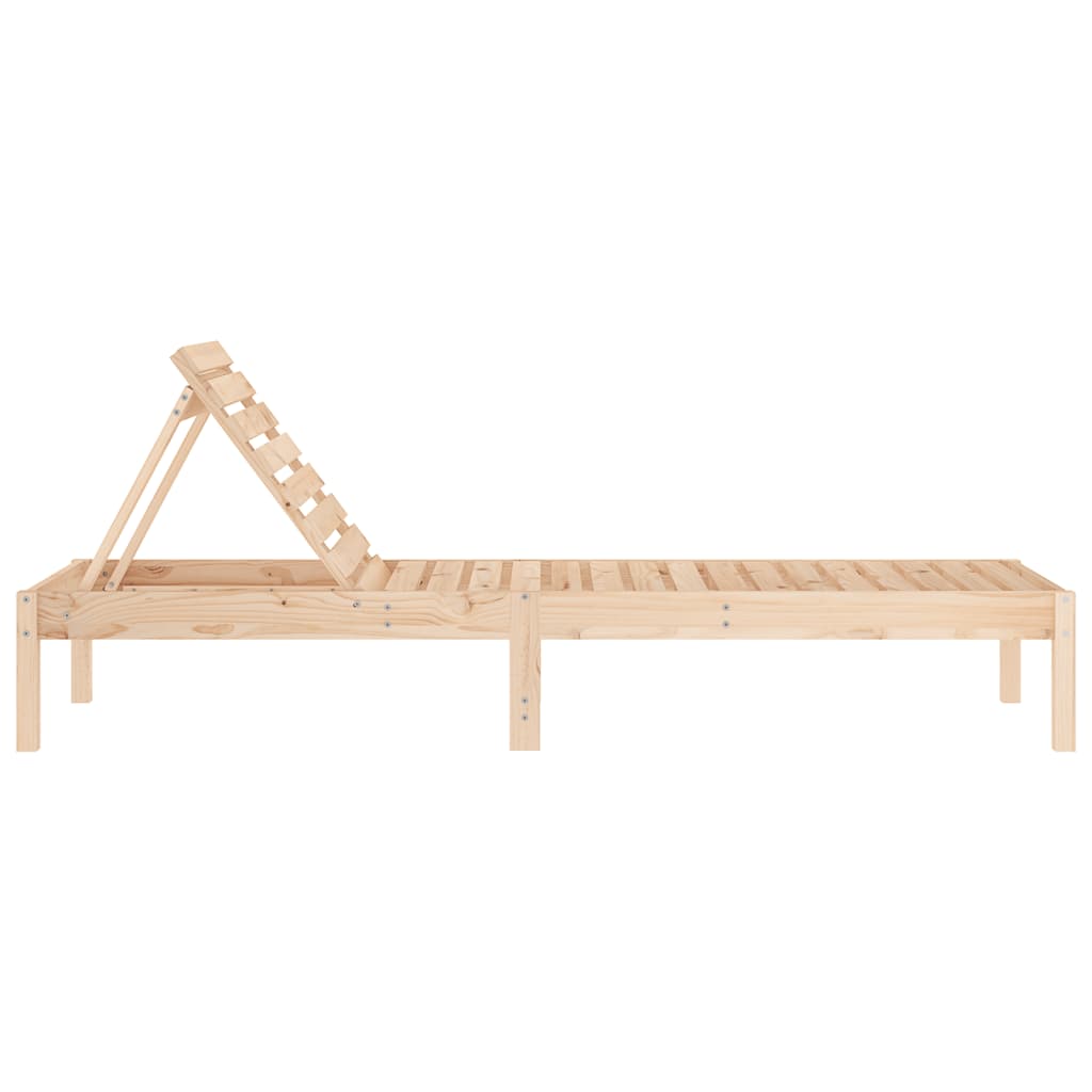 Houten Loungestoel – Tuinstoel – Relaxstoel – Verstelbare Stoel – Buitenstoel – Massief Dennenhout – Waterafvoer Design