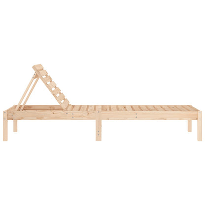 Houten Loungestoel – Tuinstoel – Relaxstoel – Verstelbare Stoel – Buitenstoel – Massief Dennenhout – Waterafvoer Design