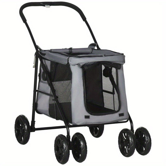 Hondenbuggy – Dierenwagen – Wandelwagen – Hondenkar – Huisdierenbuggy – Opvouwbaar – Oxford Stof – Max. 20 kg – Extra Groot – Lichtgewicht
