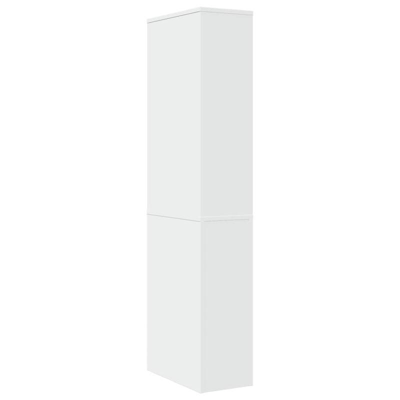 Badkamerkast – Badkamermeubel – Opbergkast – Kolomkast – Smal Kastje – Wieltjes – Hardhouten Materiaal – Lade En Bovenplank