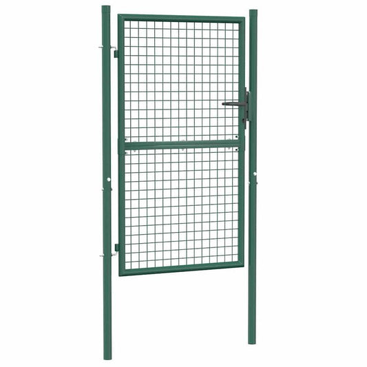 Groene Stalen Poort – Tuinpoort – Sierpoort – Afsluitpoort – Terraspoort – Duurzaam Staal – Afmeting 100x150 cm