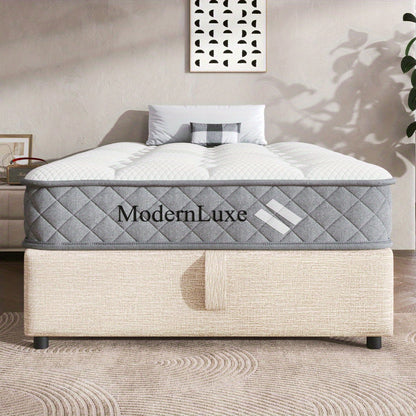 Matras – Orthopedisch Matras – Pocketveren Matras – Koudschuimmatras – Tweepersoons Matras – 140x200 cm – 7-Zones Pocketvering – 20 cm Hoog – Medium Stevig – Euro Top – Ademend Polyester