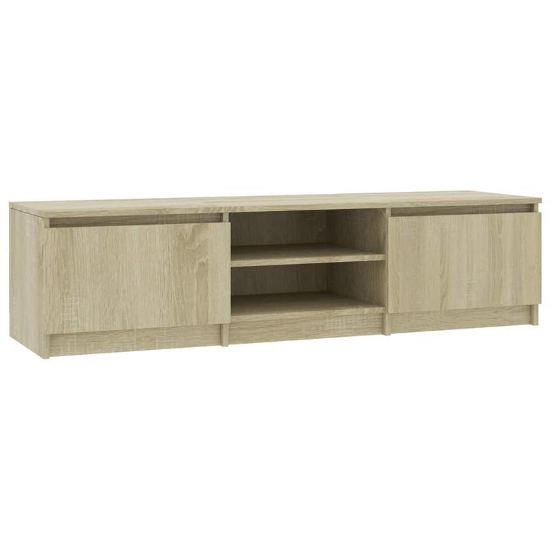 TV Meubel – TV Kast – TV Meubels – Media Kast – Entertainment Meubel – Sonoma Eiken Kleur – 140x40x35,5 cm – Hardhout