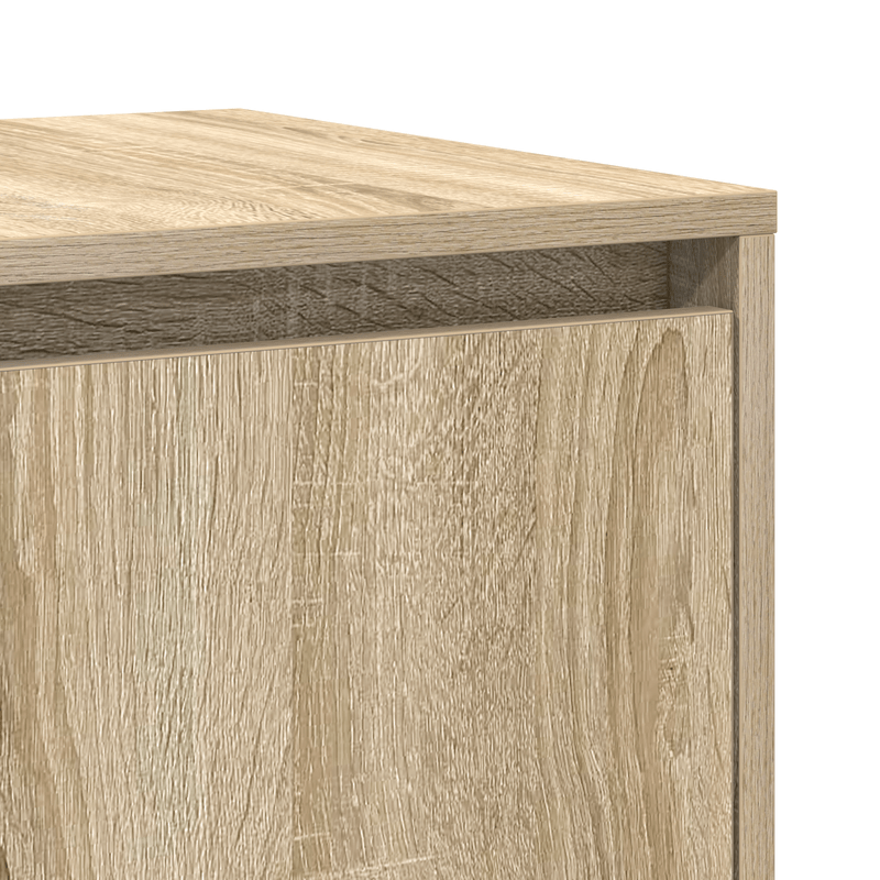 Oak Sideboard Sonoma eiken Gefabriceerd wood 135 x 41 x 75cm Practical and removable