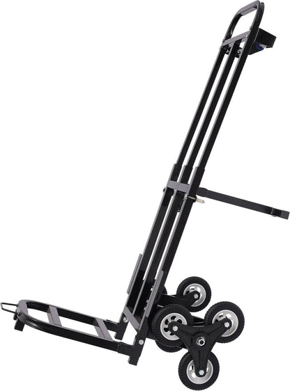 Trap Klimkar - Steekwagen - Transportkar - Draagbare Trap Klimmer - Voor Zware Voorwerpen - tot 150kg - Zwart