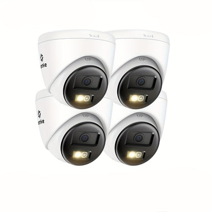 Beveiligingscamera – Bewakingscamera – IP Camera – Buitencamera – Turret Camera – 3K 5MP Resolutie – AI Kleurennachtzicht & Tweerichtingsaudio