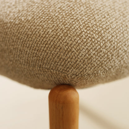 Eetkamerstoel – Stoel – Kuipstoel – Designstoel – Zitstoel – Beige – Gewatteerde Zitting – Lichtgewicht Stevig Frame