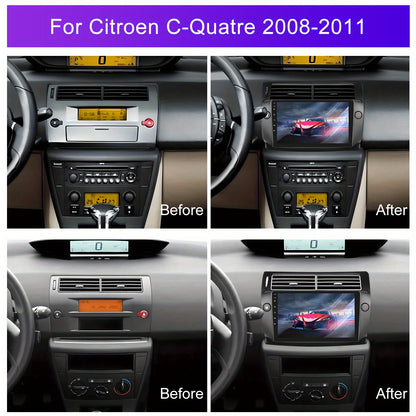 Autosterio – Autoradio – Multimedia Systeem – Navigatie – Touchscreen – Android 15 Systeem – 9 Inch HD Scherm – Draadloze Carplay & Achteruitrijcamera