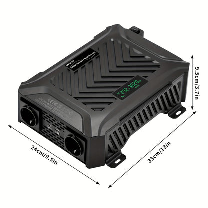 Zuivere Sinusgolf Omvormer – Spanningsomvormer – DC naar AC Converter – Stroomomzetter – Dual Voltage Inverter – 3000W Continu / 6000W Piekvermogen – Automatische 12V/24V Detectie