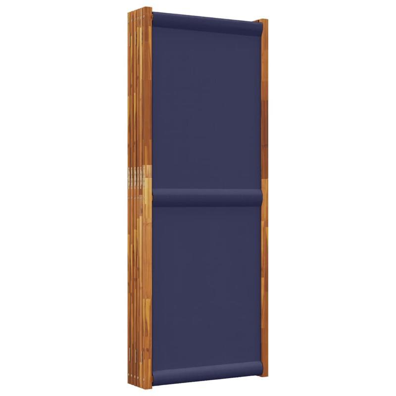 Folding Screen with 6 Panels 420X180 Cm Dark Blue Suitable for Offices, Bedrooms And Laboratories