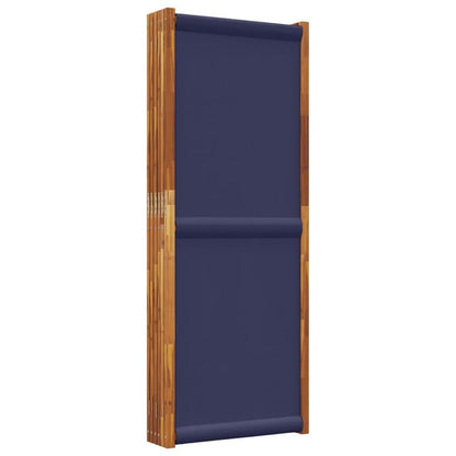 Folding Screen with 6 Panels 420X180 Cm Dark Blue Suitable for Offices, Bedrooms And Laboratories
