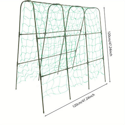 Tuinboog – Rozenboog – Klimboog – Plantenboog – Rankhulp – Stalen Klimtuinboog 120x120 cm – PE-Gecoate Buis – Stevige Poten – Weerbestendig Groen