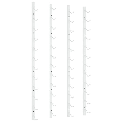 Wine Racks 2pcs for 12 bottles wall-mounted iron white. Wine storage rack is perfect for use in bars, wine cellars, kitchens, restaurants and more