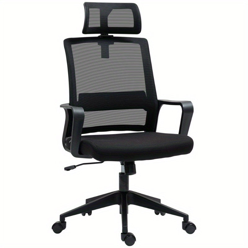 Bureaustoel – Office Chair – Draaistoel – Gamestoel – Werkstoel – Ergonomisch Design – Verstelbare Hoofdsteun – Ademend Mesh Materiaal