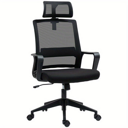 Bureaustoel – Office Chair – Draaistoel – Gamestoel – Werkstoel – Ergonomisch Design – Verstelbare Hoofdsteun – Ademend Mesh Materiaal