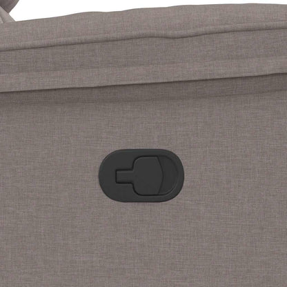 Verstelbare Massagestoel – Massagestoel – Ergonomische Stoel – Relaxstoel – Thuismassage – Taupe – 6 Vibratiepunten – Handmatige Verstelling Tot 135°