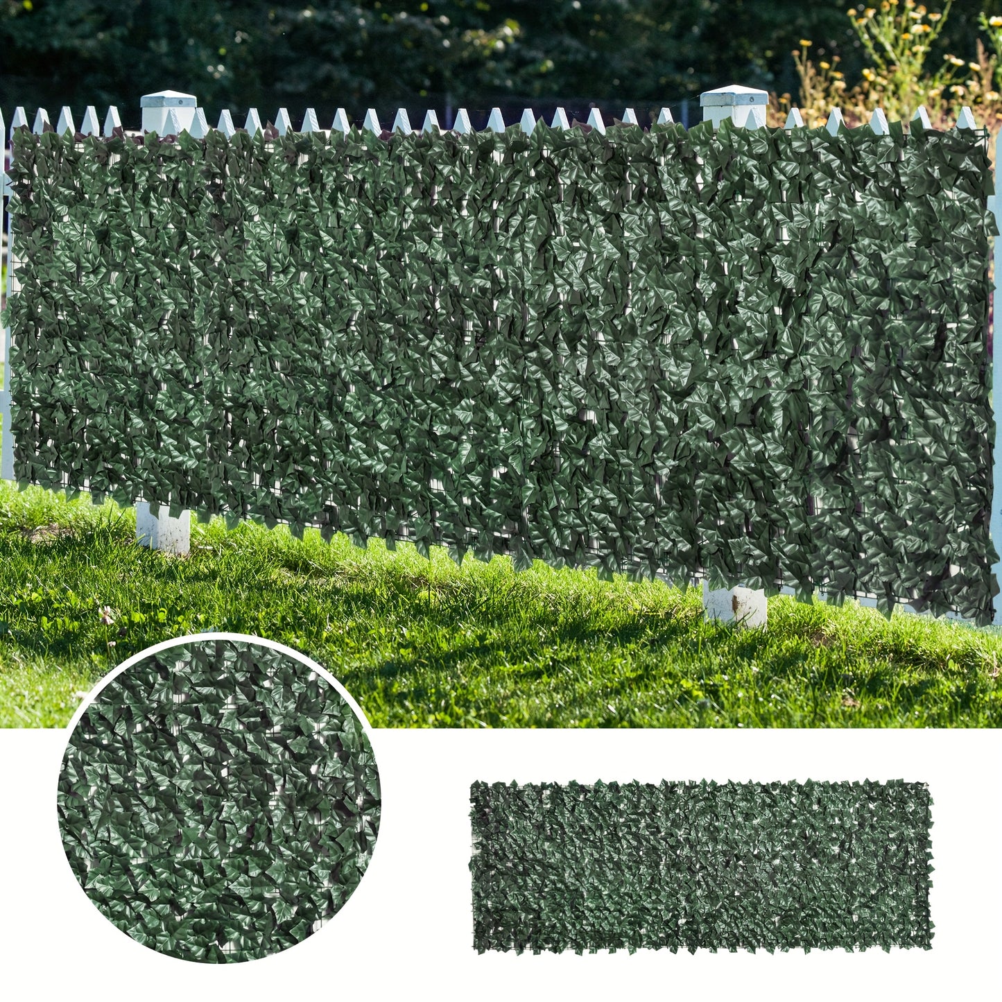 Kunstmatige Haag – Privacy Scherm – Groene Rattan Haag – Balkon Schutting – Tuinafscheiding – 300x100 cm – UV-Bestendig – Onderhoudsvrij
