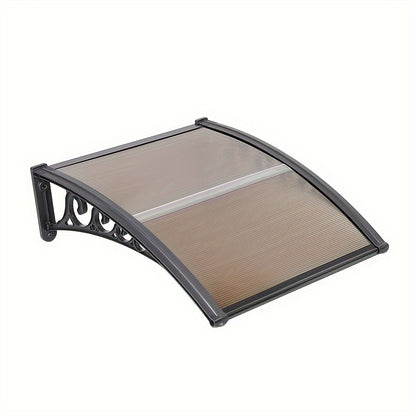 Zonnescherm – Zonwering – Overkapping – Awnings – Schaduwdoek – Aluminium Frame – Polycarbonaat 5mm – 100x100cm Bruin