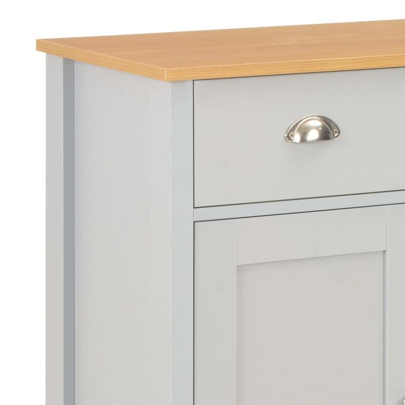 Sideboard 79x35x81cm grijs Removable storage practical