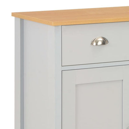 Sideboard 79x35x81cm grijs Removable storage practical